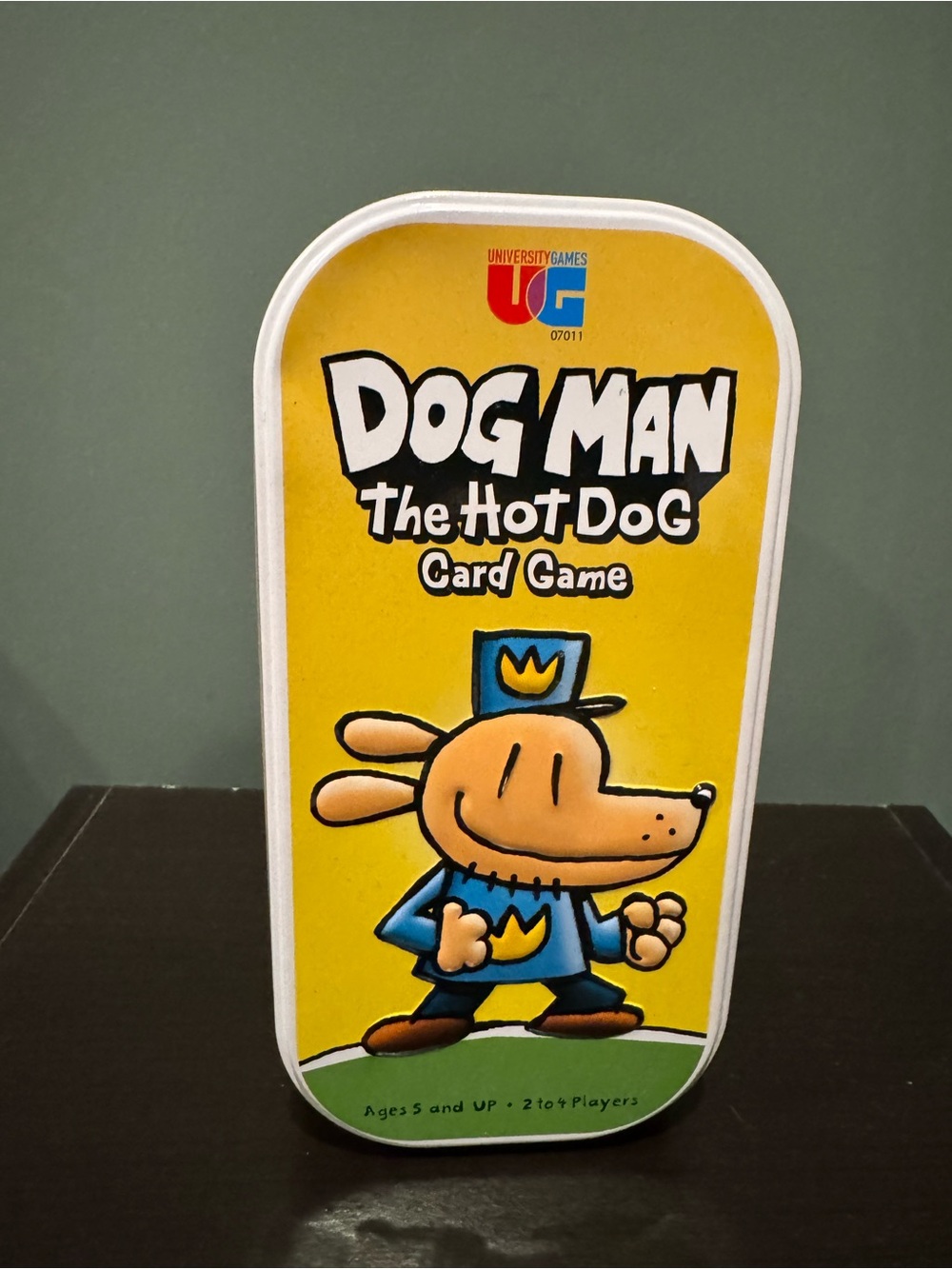 University Games Dog Man The Hot Dog Card Game - Yellow